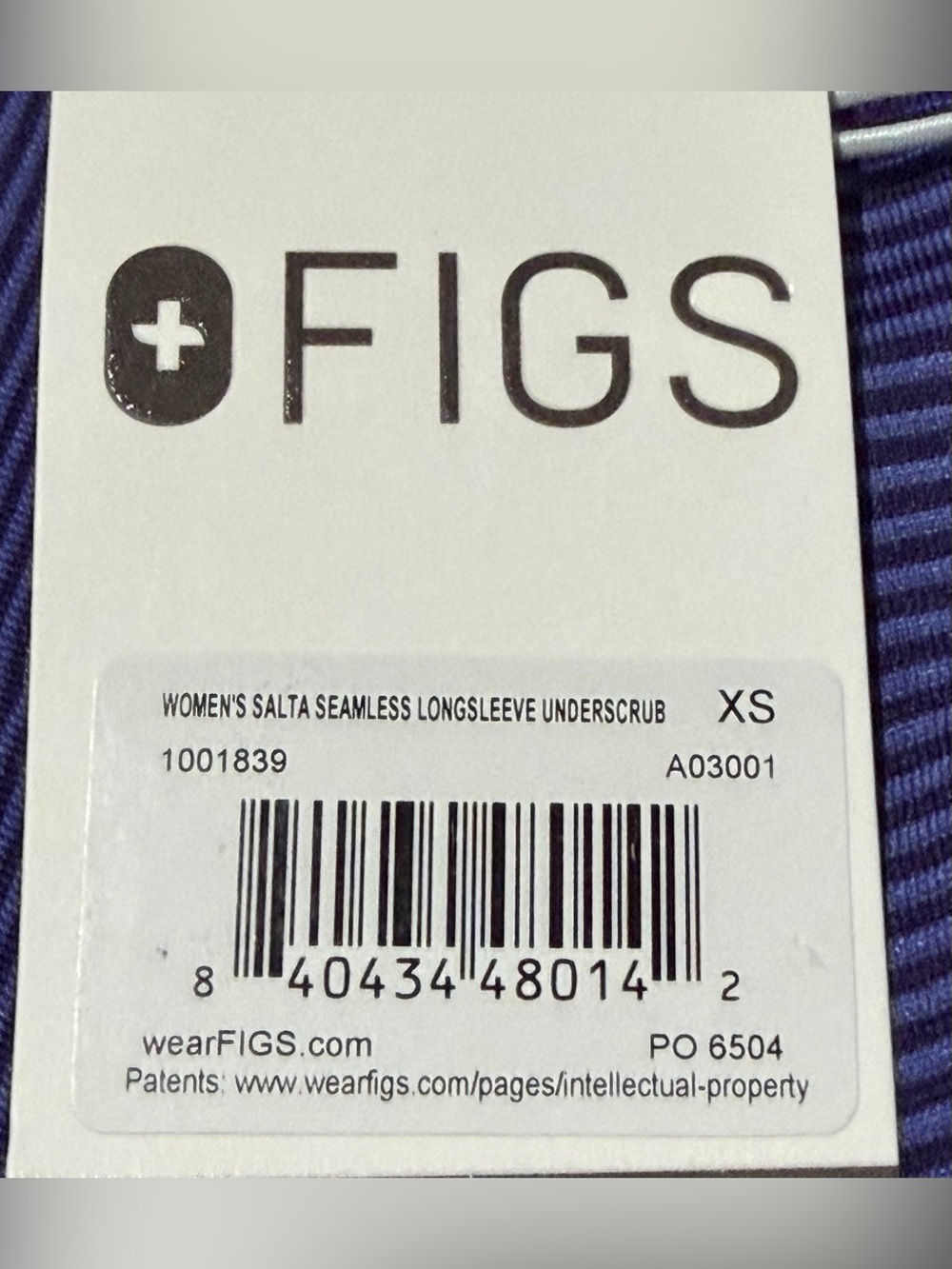 Figs Salta Seamless Long Sleeve Underscrub Top - Picture 4 of 4